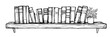 © Kaz - bookshelf filled with books doodle sketch vector illustration