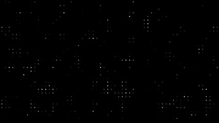 Hi tech lights color square elements flickering dots seamless loop digital halftone texture abstract Digital small circles little dots screen technology cloud computing ai grid. Artistic circuit data