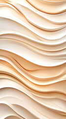 Leinwandbilder - Beige waves forming a beautiful and elegant abstract background, perfect for websites, presentations, or any design project requiring a touch of sophistication