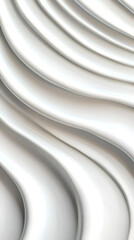 Leinwandbilder - Flowing white waves generating sleek, minimalist background representing luxury, purity, contemporary aesthetic for graphic design applications