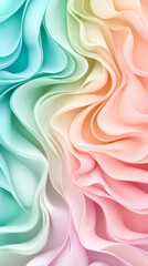 Poster - Pastel colored abstract background forming soft waves, perfect for websites, presentations, social media and prints