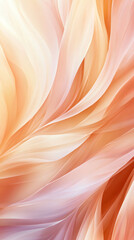 Leinwandbilder - Pastel orange and pink lines blending softly, generating elegant abstract background for digital design and creative projects