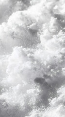 Aufkleber - Sparkling snow crystals forming pristine winter landscape, revealing delicate crystalline patterns of seasonal frost