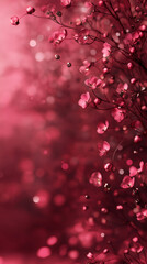 Aufkleber - Delicate pink blossoms blooming against soft, blurred background, radiating gentle romantic ambiance