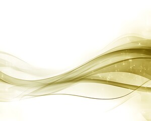 Wall Mural - Abstract golden wavy lines with sparkling star like highlights
