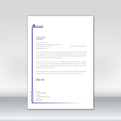 Wall Mural - Minimal Corporate Letterhead Layout