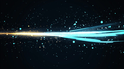 Wall Mural - cosmic burst: an artistic abstract illustration that captures the dynamism of energy, with streaks o
