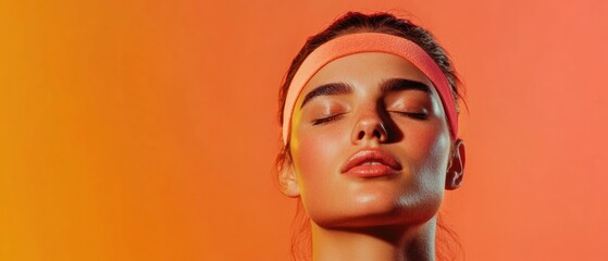 Aufkleber - Neurological Wellness Revolution Gen Z Mindfulness Tech and Biofeedback Meditation Frontier - Cutting-Edge Sleep Performance Enhancement in Minimalist Design