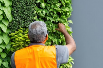 Poster - Sustainable Urban Innovation Mature Professional Installing Vertical Green Infrastructure in Next-Generation Smart City Ecosystem Design