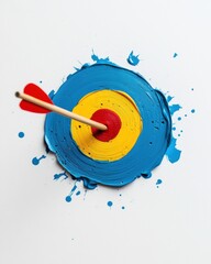 Poster - Precision Targeting Breakthrough Bold Pop Art Bullseye Visualization for Digital Strategy, Marketing Analytics and Performance Optimization