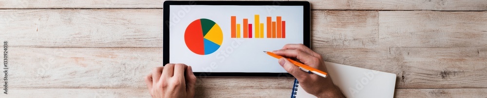 Precision Fintech Analytics Minimalist Tablet Dashboard Visualizing ...