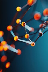 Aufkleber - Quantum Connectivity Visualization Next-Gen Network Infrastructure Design with Futuristic Molecular Data Mapping - Innovative Digital Transformation Aesthetic