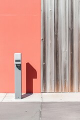 Aufkleber - AI-Powered Perimeter Security Minimalist Smart Gate Access Control with Cutting-Edge Surveillance Technology in Urban Design Aesthetic
