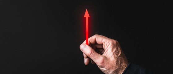 Leinwandbilder - Navigating Corporate Strategy AI-Driven Risk Management Visualization with Glowing Upward Trajectory - Empowering Digital Transformation in Financial Decision Making