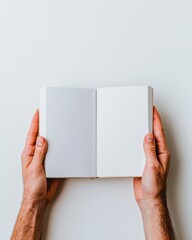 Aufkleber - Minimalist Knowledge Exploration Neutral-Toned Open Book as Creative Learning Canvas for Digital Professionals and Mindful Content Creators
