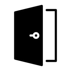 Wall Mural - exit solid icon