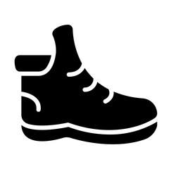 Wall Mural - boots solid icon