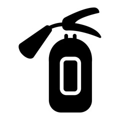 Wall Mural - fire extinguisher solid icon