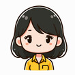 © Andi - cartoon vector illustration of a person wearing a yellow shirt