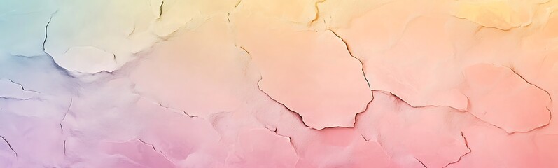 Poster - Abstract texture with pastel colors and cracked surface pattern.