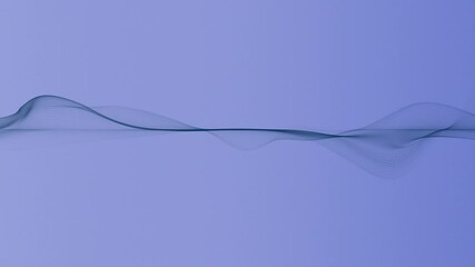 Wall Mural - abstract blue wave flow background loop