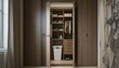 © Kitta Studio - Neat Wooden Wardrobe with Open Doors and Organized Interior Space