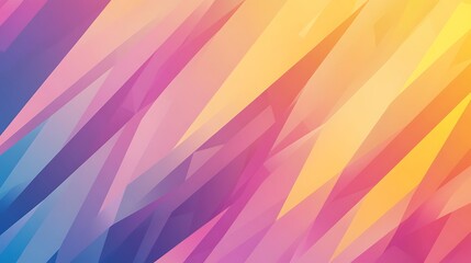Poster - Vibrant abstract background with colorful diagonal lines in shades of pink, yellow, and blue.