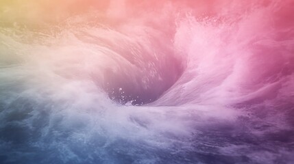 Poster - Swirling colorful vortex in water, creating a mesmerizing and dynamic visual effect.