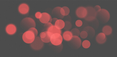 Wall Mural - red bokeh, blurred background with sparkling lights, blurry glitter effect. bright soft abstract bac