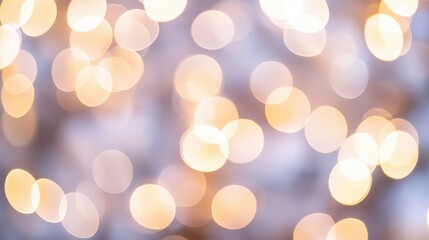 Wall Mural - Soft Glow of Dazzling Bokeh Lights in a Dreamy Background