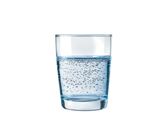 Wall Mural - crystal clear refreshment, glass of water against dramatic black backdrop refreshing