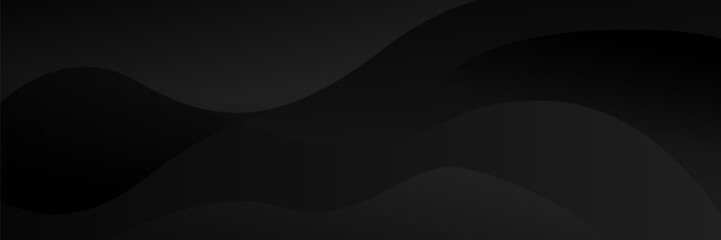 Wall Mural - abstract dark black geometric banner design background.