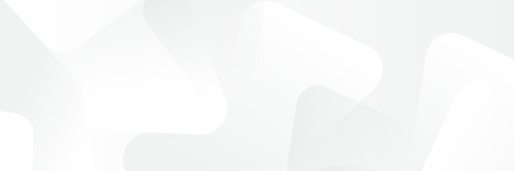 Wall Mural - abstract white geometric banner design background.
