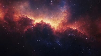 Wall Mural - Galaxy Background, with Stars and colorful Nebula Clouds. Outer Space Astronomy image showing an Interstellar Celestial view of the Cosmos 