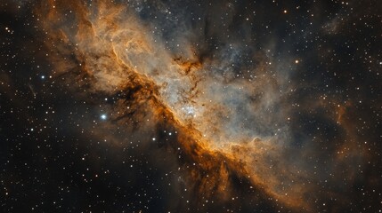 Wall Mural - Galaxy Background, with Stars and colorful Nebula Clouds. Outer Space Astronomy image showing an Interstellar Celestial view of the Cosmos 