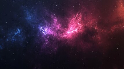 Wall Mural - Galaxy Background, with Stars and colorful Nebula Clouds. Outer Space Astronomy image showing an Interstellar Celestial view of the Cosmos 