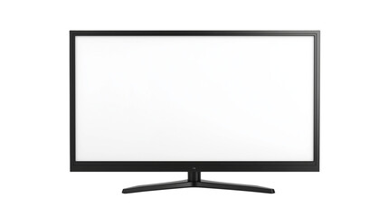 lcd tv monitor , screen isolated on white background , transparent png