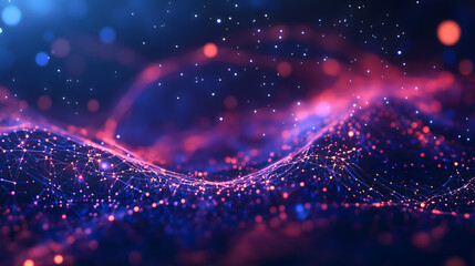 Wall Mural - wireless wi-fi network and connection abstract data background with wifi symbol