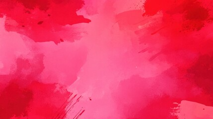 Poster - Abstract Red Watercolor Background with Soft Blends and Brush Strokes for Design