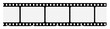 © goku4501 - Film strips mockup templates of old retro film frame with shadow on background. Video or movie film vintage analog cinema, photograph camera film strip. Trendy editable camera roll social stories