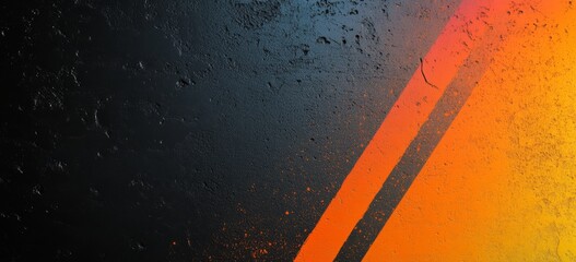 Wall Mural - abstract background with a gradient of dark gray, orange, and white colors.