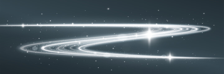 Wall Mural - shining magical wavy light lines. magical elements templates for illustration.