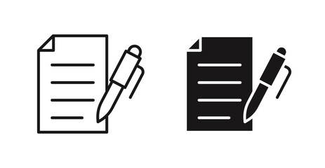 Poster - Form vector icon set in black color.
