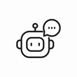 © Kamran - Chat bot assistance icon vector sign