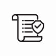 © Kamran - document verification checklist icon vector sign