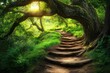 © Anton - Sherwood Forest Footpath. Lush Forest Path Through Beautiful Summer Landscape