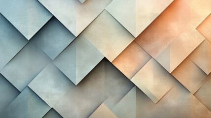 Wall Mural - geometric shapes are arranged in a three dimensional pattern