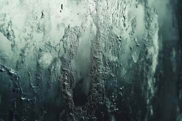 Poster - Steam condenses on a glass surface, creating a textured, misty effect in a warm environment