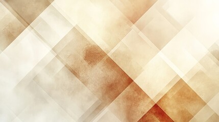 Wall Mural - abstract geometric shapes with textured details and warm earth tones