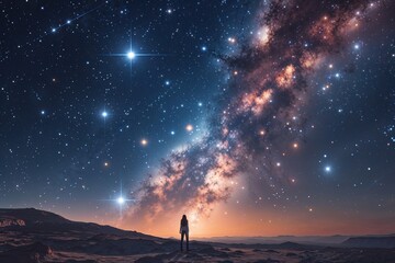 Wall Mural - cosmic artistry and stellar phenomena showcasing the beauty of space and stars